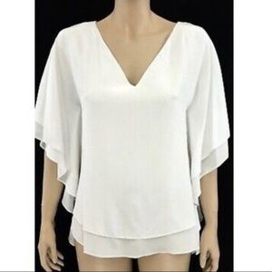 Ralph Lauren Black Label Silk White Blouse /0 XS